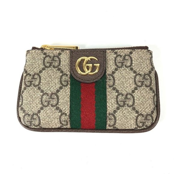 GUCCI GG Supreme Ofidia coin purse Wallet with key hook Key Case - Picture 1 of 14
